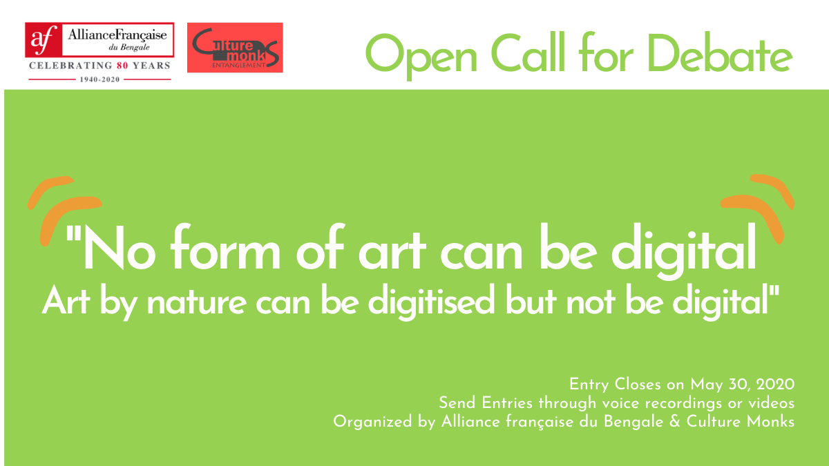 Open Call for Debate : No form of art can be digital ; art by nature can be digitised but not be digital